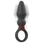 BLACK&SILVER - OZZY KRAFTIG SILIKONE ANALPLUG