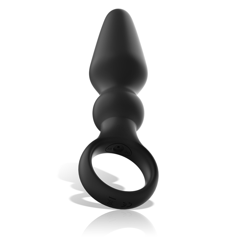 BLACK&SILVER - OZZY KRAFTIG SILIKONE ANALPLUG