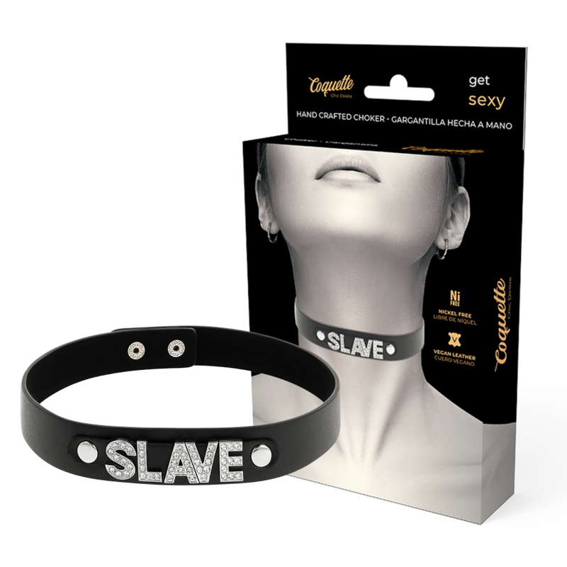COQUETTE CHIC DESIRE - SLAVE VEGANSK LÆDERCHOKER