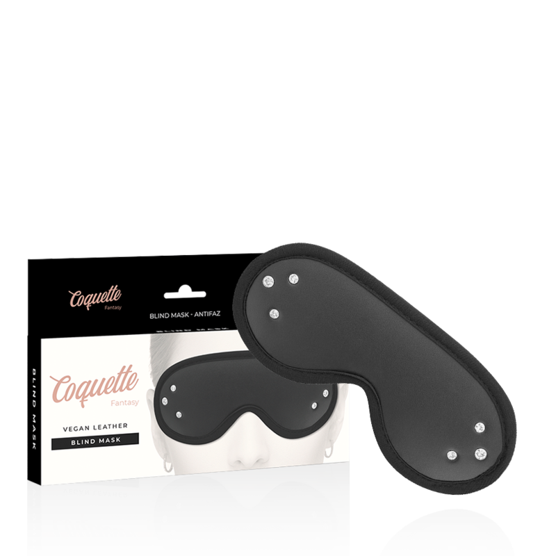 COQUETTE CHIC DESIRE - FANTASY VEGANSK LÆDERBLIMMASKE MED NEOPRENFOR