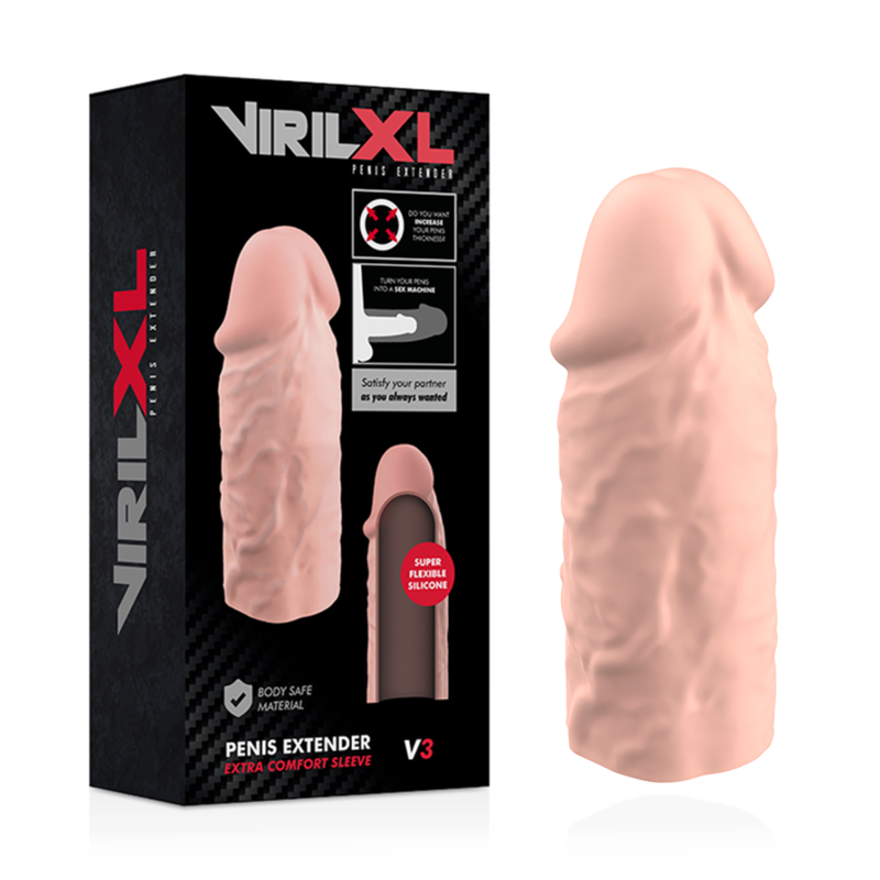VIRILXL - FLYDENDE SILIKONE V3 NATURLIG PENISFORLÆNGELSE
