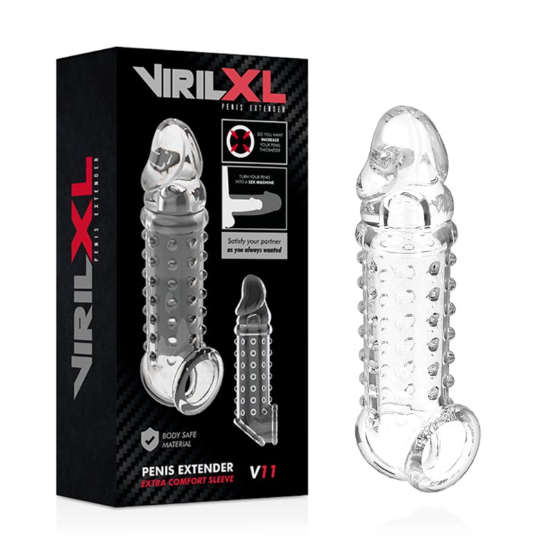 VIRILXL - PENISFORLÆNGER OG SKED V11 TRANSPARENT