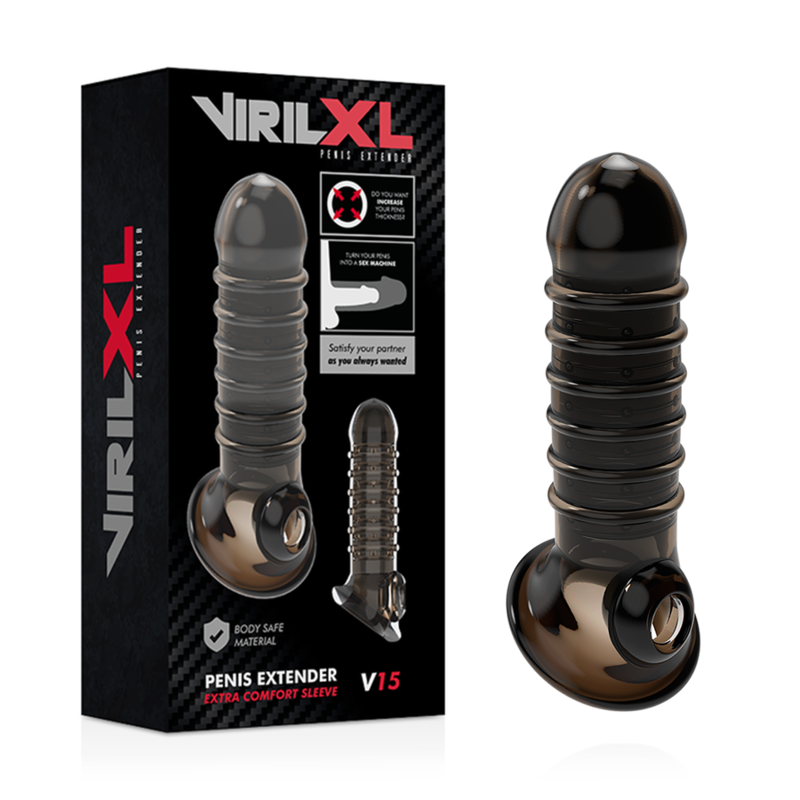 VIRILXL - PENIS FORLÆNGELSE OG SKED V15 SORT