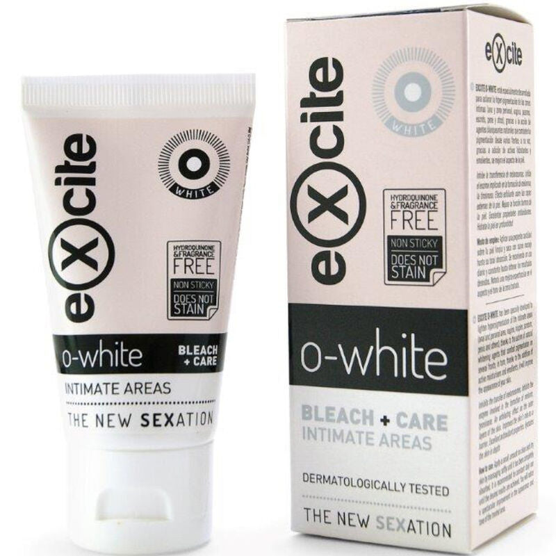 EXCITE - O HVID BLEGEMIDDEL + PLEJE TIL INTIMME OMRÅDER 50 ML
