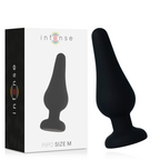 INTENSE - ANALPLUG PIPO M SORT SILIKONE 11 CM