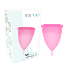 STERCUP - FDA SILIKONE MENSTRUATIONSKOP LYSERØD - STØRRELSE S