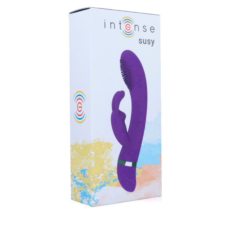 INTENSE - SUSY SILIKONE KANIN LILA OSCILLERENDE VIBRATOR