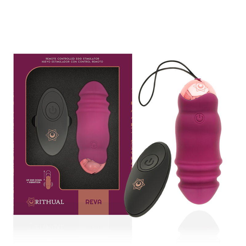 RITHUAL - REVA EGG FJERNBETJENING OP- OG NED-SYSTEM + VIBRATION