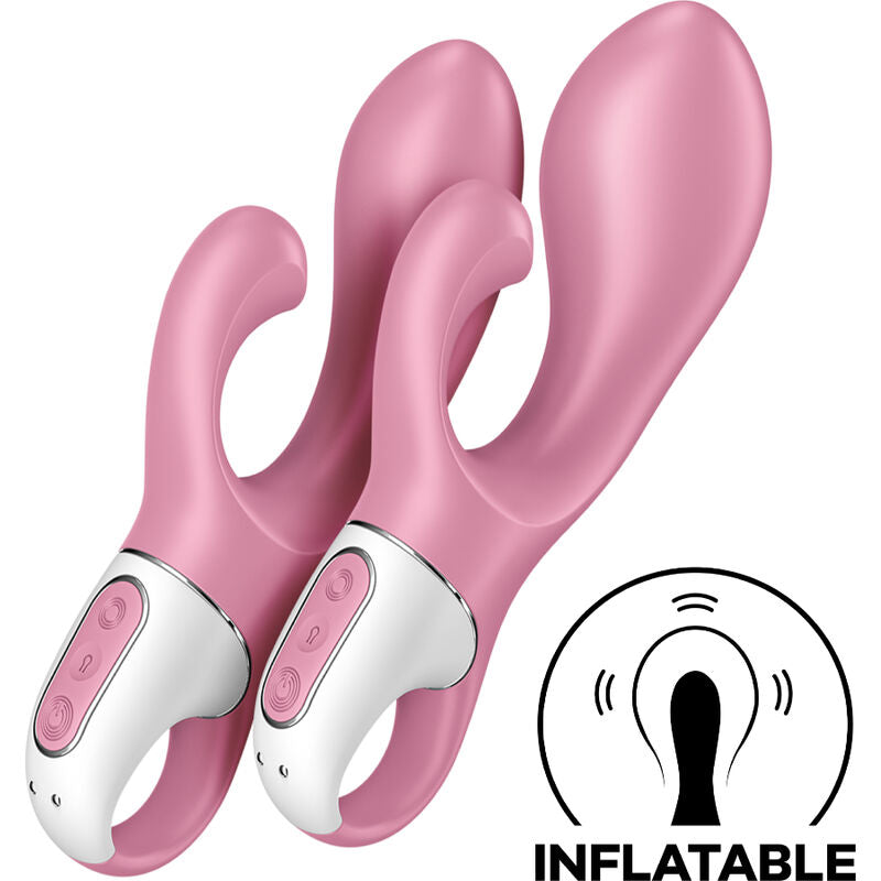 SATISFYER - LUFTPUMPE KANIN 2 LYSERØD