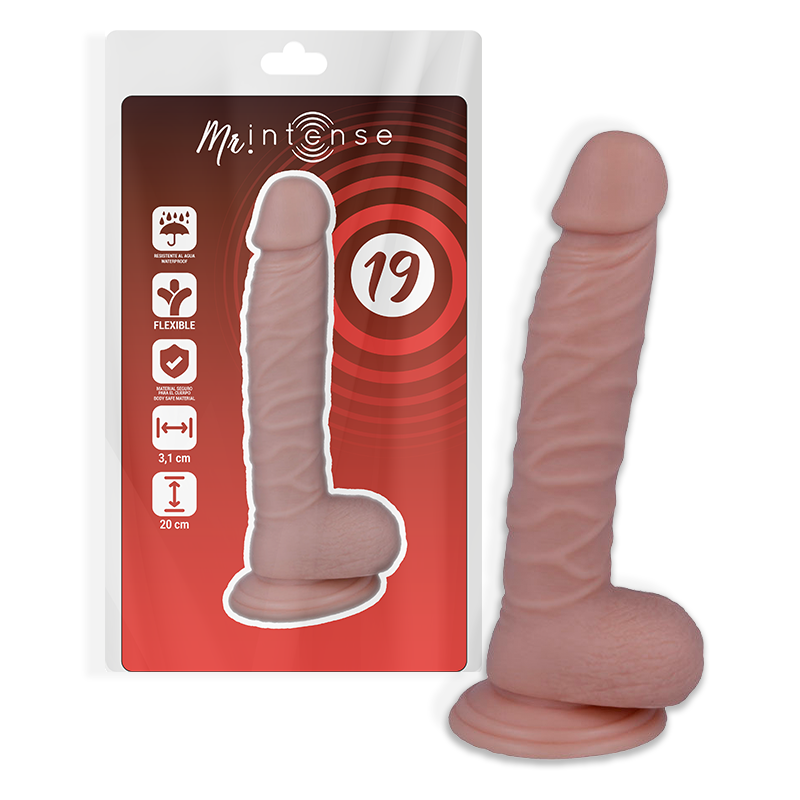 MR INTENSE - 19 REALISTISK PIK 20 CM -O- 3,1 CM