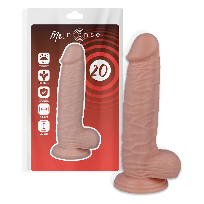 MR INTENSE - 20 REALISTISK PIK 20 CM -O- 4,6 CM