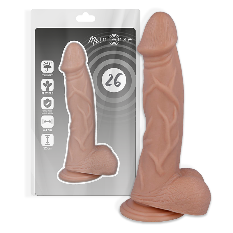MR INTENSE - 26 REALISTISK PIK 22 CM -O- 4,4 CM
