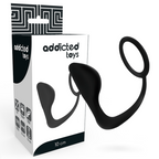 ADDICTED TOYS - ANALPLUG MED SORT PENISRING
