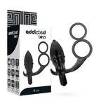 ADDICTED TOYS - ANALPLUG MED DOBBELT SORT RING