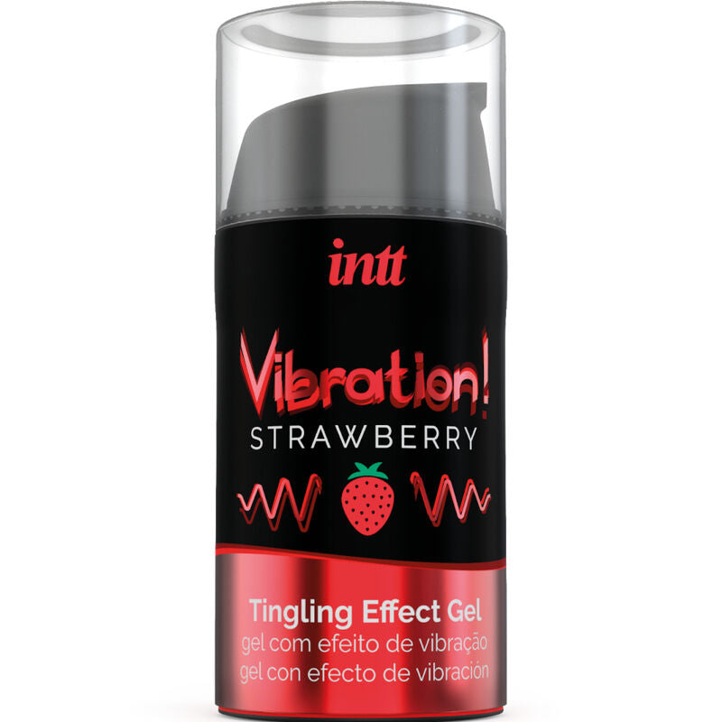 INTT - KRAFTIG INTIM STIMULANT VIBRERENDE GEL JORDBÆR 15 ML