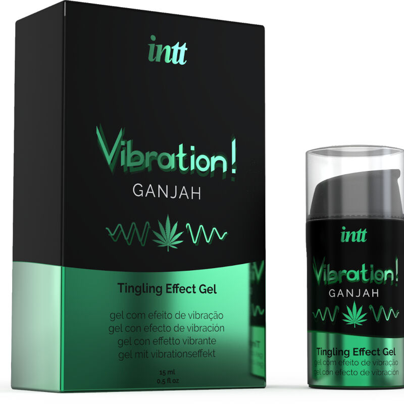 INTT - KRAFTIG INTIMA STIMULANT VÆSKE VIBRERING GEL CANNABIS 15ML
