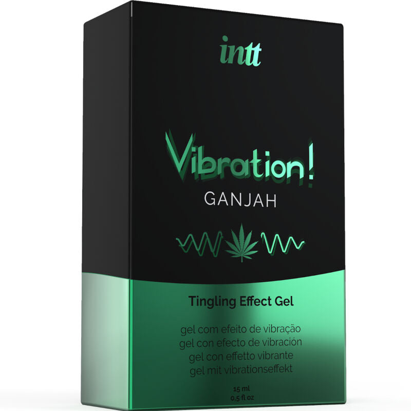 INTT - KRAFTIG INTIMA STIMULANT VÆSKE VIBRERING GEL CANNABIS 15ML