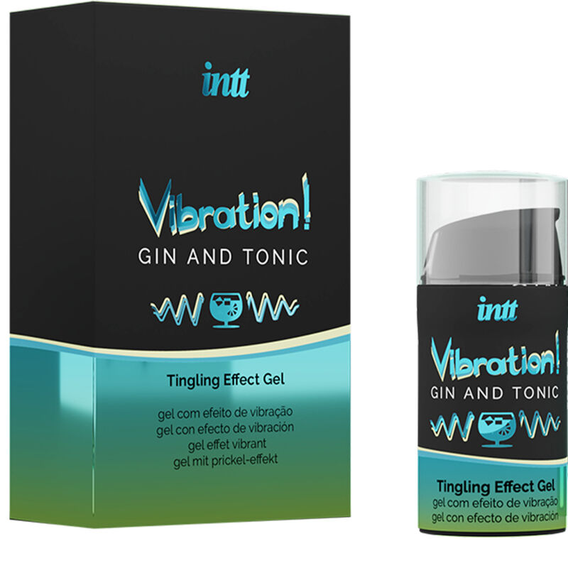 INTT - KRAFTIG INTIM STIMULANT VÆSKE VIBRATOR GEL GIN & TONIC 15ML