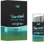 INTT - KRAFTIG INTIM STIMULANT VÆSKE VIBRATOR GEL GIN & TONIC 15ML