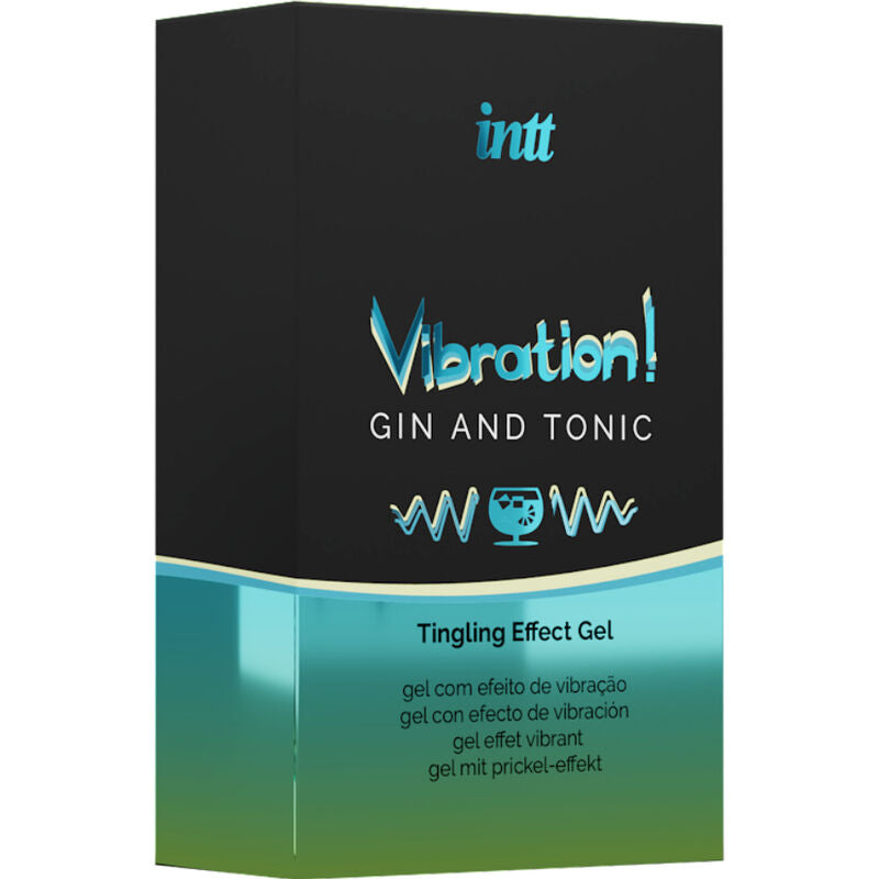 INTT - KRAFTIG INTIM STIMULANT VÆSKE VIBRATOR GEL GIN & TONIC 15ML