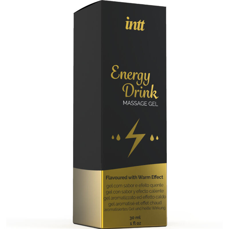 INTT MASSAGE & ORAL SEX - MASSAGEGEL MED SMAGSTILGJORT ENERGI-CA-DRIK OG VARMEEFFEKT