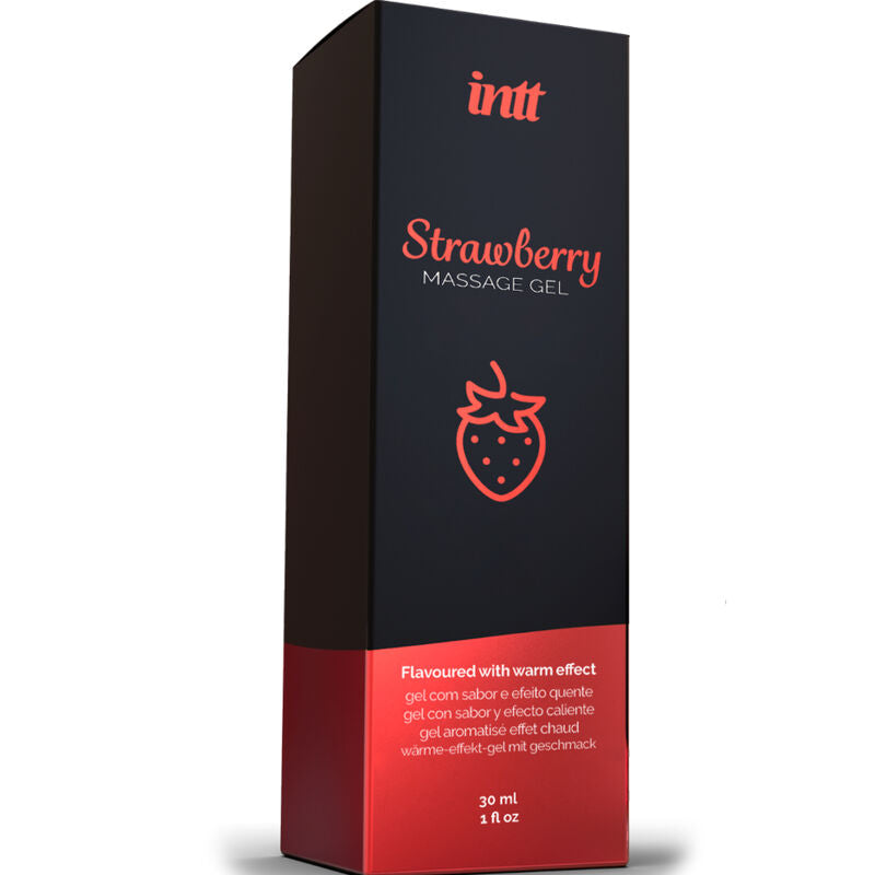 INTT MASSAGE & ORAL SEX - HOT EFFEKT JORDBÆRSMAG MASSAGEGEL