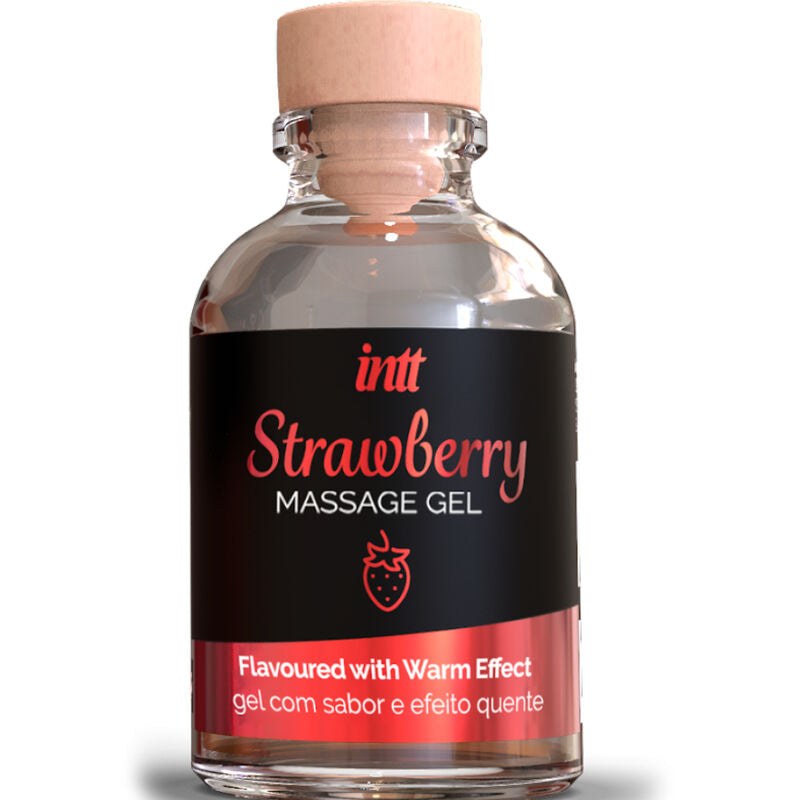 INTT MASSAGE & ORAL SEX - HOT EFFEKT JORDBÆRSMAG MASSAGEGEL