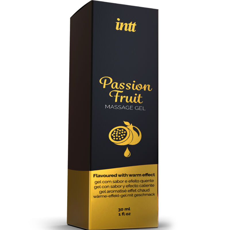 INTT MASSAGE & ORAL SEX - MASSAGEGEL MED PASSIONSFRUGTSMAG MED VARMEEFFEKT