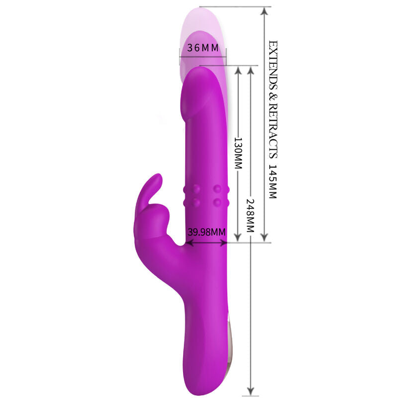 PRETTY LOVE - REESE VIBRATOR MED LILLA ROTATION