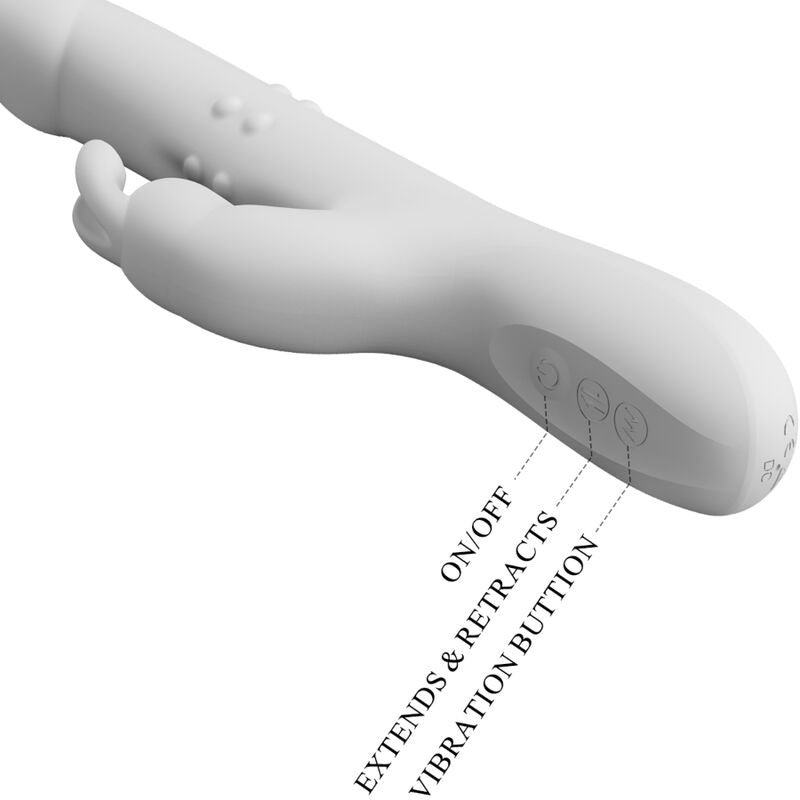 PRETTY LOVE - REESE VIBRATOR MED SØLV ROTATION