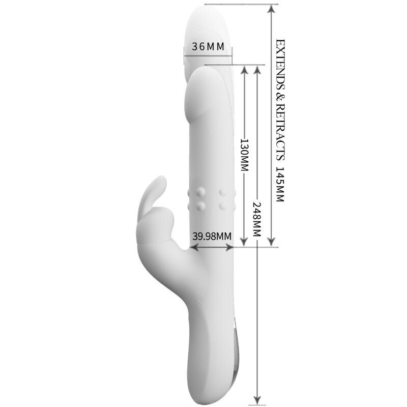 PRETTY LOVE - REESE VIBRATOR MED SØLV ROTATION