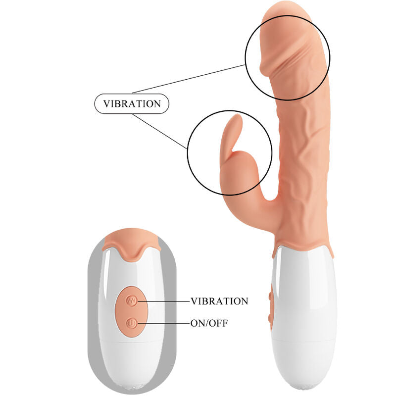 PRETTY LOVE - PÅSKEKARINVIBRATOR MED STIMULATOR