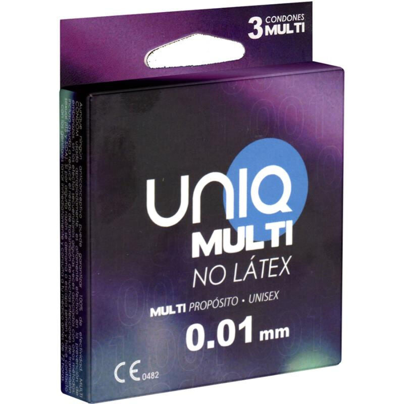 UNIQ - MULTI LATEXFRI KONDOMER 3 ENHEDER