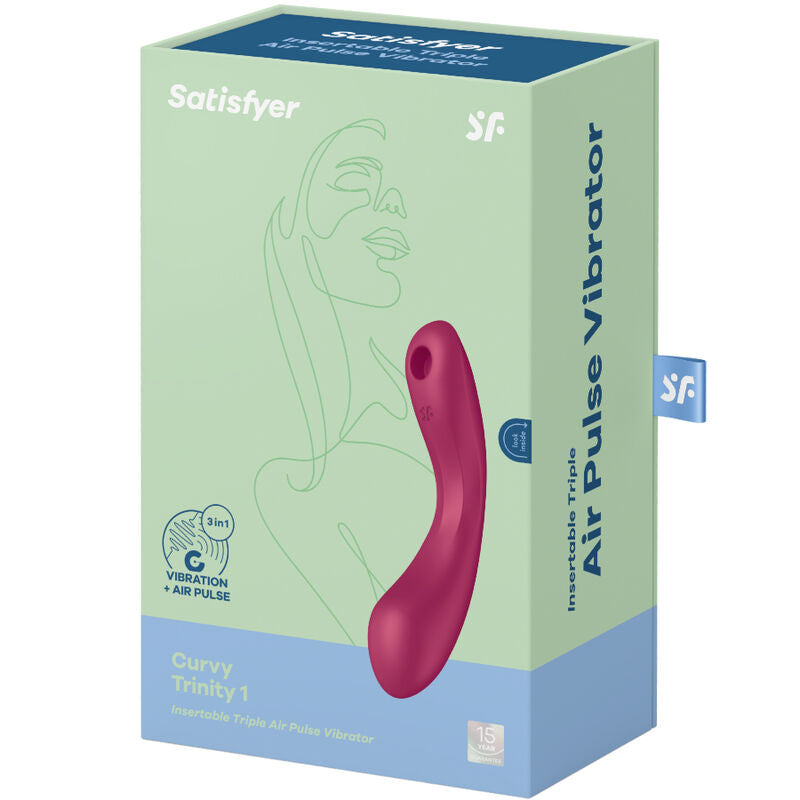 SATISFYER - CURVE TRINITY 1 AIR PULSE VIBRATION RØD