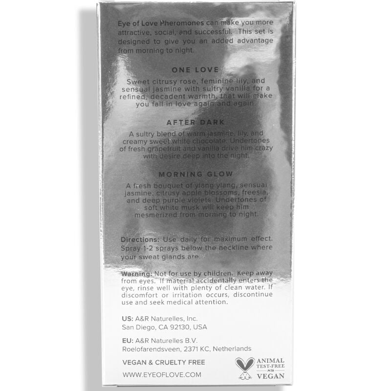 KÆRLIGHEDENS ØJE - EOL PHR PARFUME 10 ML SÆT/3 - MORGENGLØD, ÉN KÆRLIGHED, EFTER MØRKET