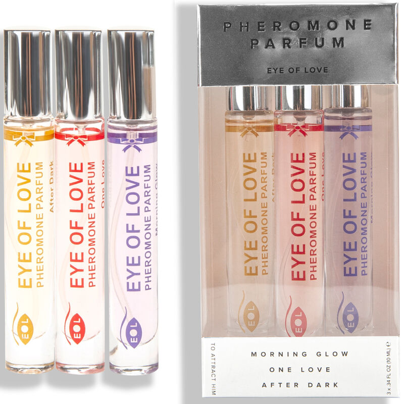 KÆRLIGHEDENS ØJE - EOL PHR PARFUME 10 ML SÆT/3 - MORGENGLØD, ÉN KÆRLIGHED, EFTER MØRKET