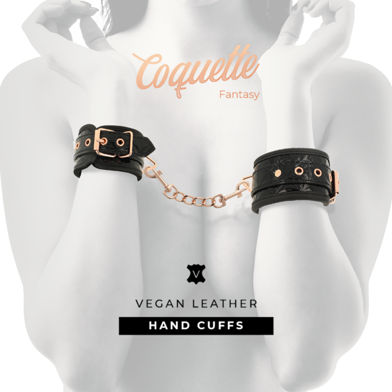 COQUETTE CHIC DESIRE - SORT UDGAVE PREMIUM HÅNDJERN MED NEOPRENFOR