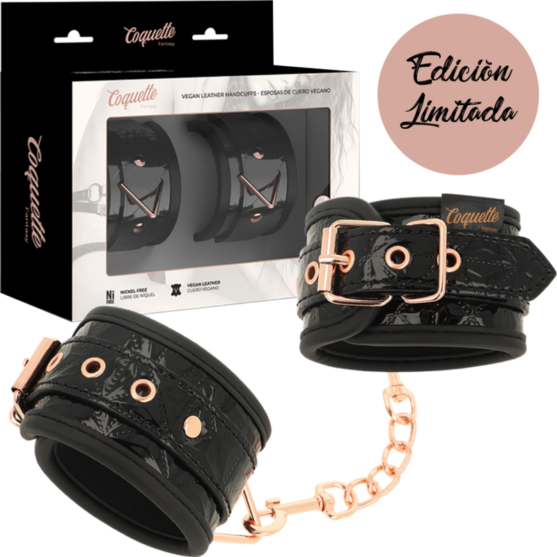 COQUETTE CHIC DESIRE - SORT UDGAVE PREMIUM HÅNDJERN MED NEOPRENFOR