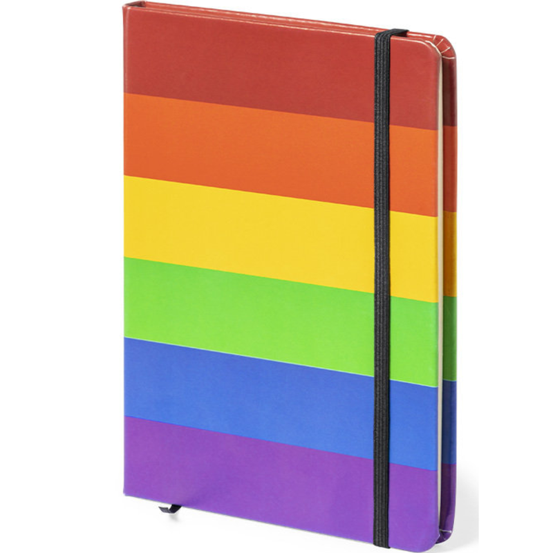 PRIDE - LGBT-FLAG NOTEBOG 15 x 21