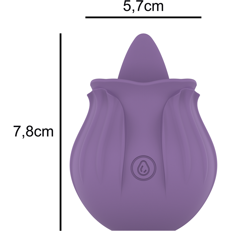 INTENS - VIOLET CL TORIS STIMULATOR 10 VIBRATIONER LILLA