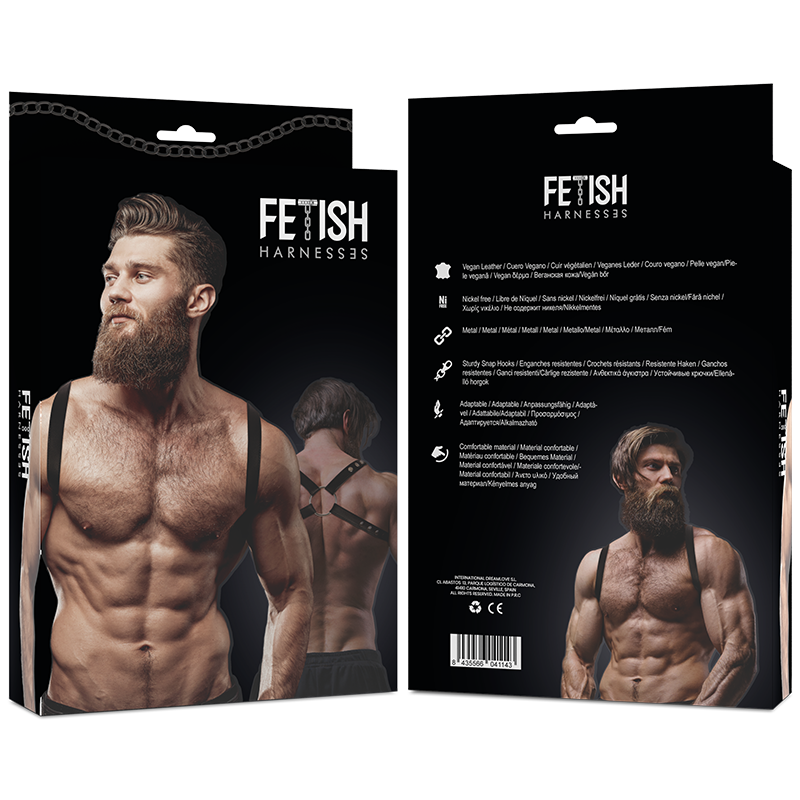FETISH UNDERSODIG ATTITUDE - HERRE RYGSELE I ØKO-LÆDER