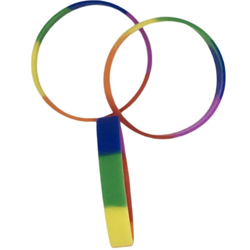 PRIDE - LGBT FLAG SILIKONE ARMBÅND