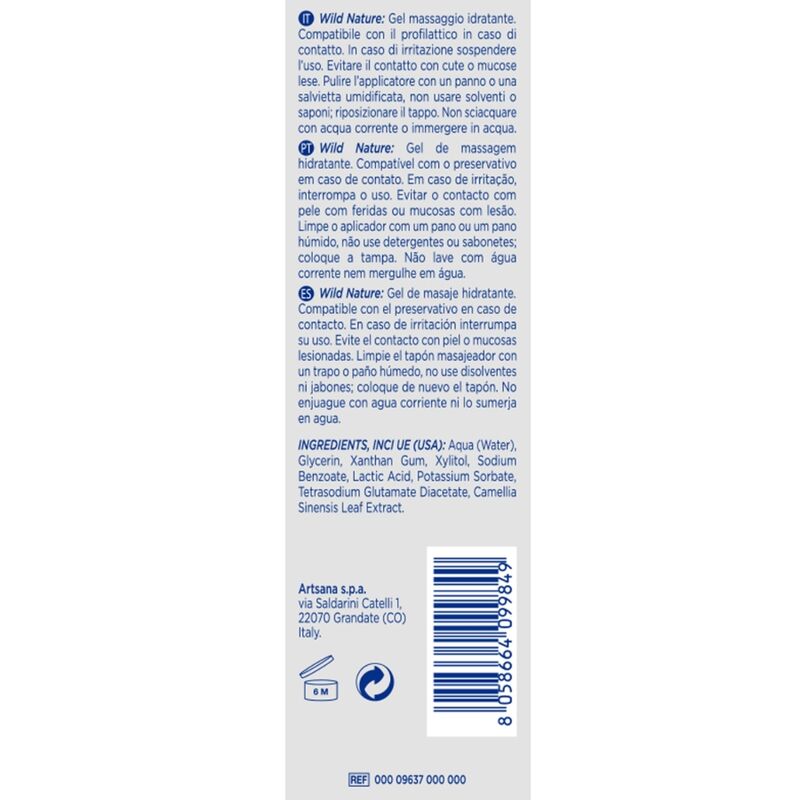 KONTROL - VILDEN NATUR GEL MASAJE 3 EN 1 200 ML