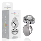 INTENSE - WHITE HEART ALUMINIUM METAL ANALPLUG STØRRELSE S