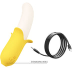 PRETTY LOVE - BANANA GEEK SUPER POWER 7 VIBRATIONER OP&NED SILIKONE SORT