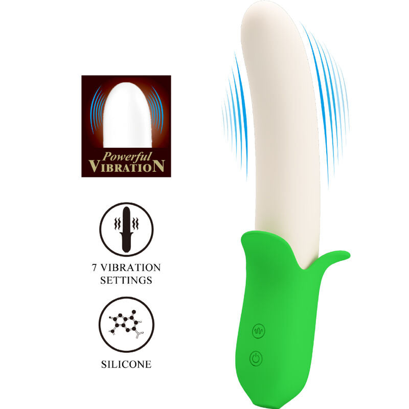 PRETTY LOVE - BANANA KNIGHT SUPER POWER 7 SILIKONE VIBRATIONER