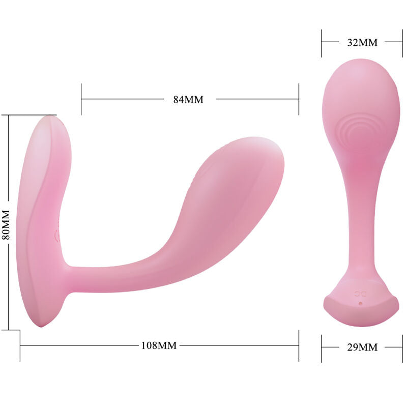 PRETTY LOVE - BAIRD G-SPOT 12 VIBRATIONER GENOPLADELIG PINK APP
