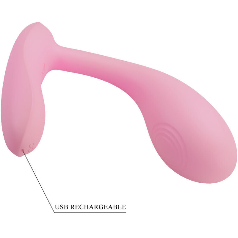 PRETTY LOVE - BAIRD G-SPOT 12 VIBRATIONER GENOPLADELIG PINK APP