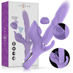 INTENSE - BILLIE MULTIFUNKTIONEL GENOPLADELIG SUGEVIBRATOR MED LILLA TRYKKNAP