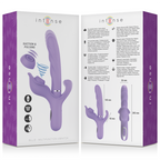 INTENSE - BILLIE MULTIFUNKTIONEL GENOPLADELIG SUGEVIBRATOR MED LILLA TRYKKNAP